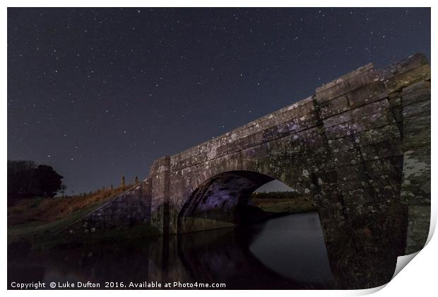 A Bridge Under The Stars Print by Luke Dufton