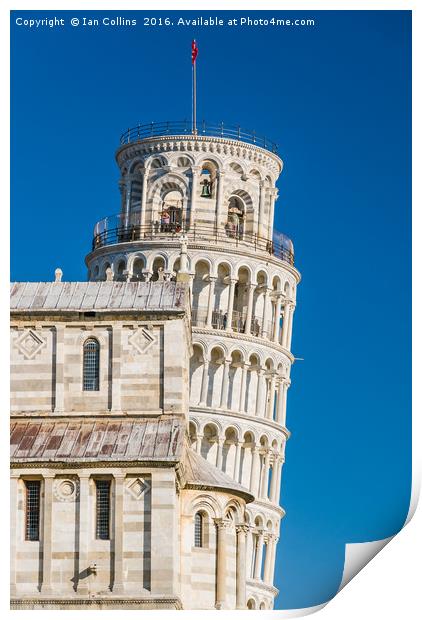 Leaning Tower, Pisa Print by Ian Collins