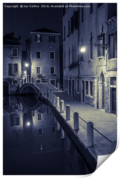 Fondamenta di Borgo, Venice Print by Ian Collins