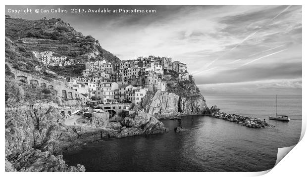 Arriving in Manarola, Italy Print by Ian Collins