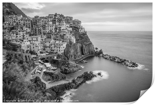 Time in Manarola, Italy Print by Ian Collins