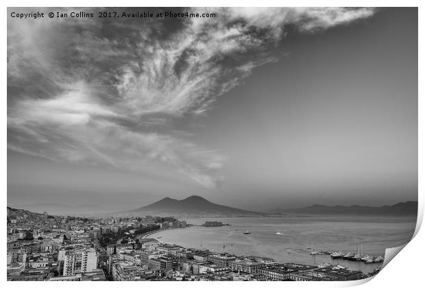 Clouds Over Naples Print by Ian Collins