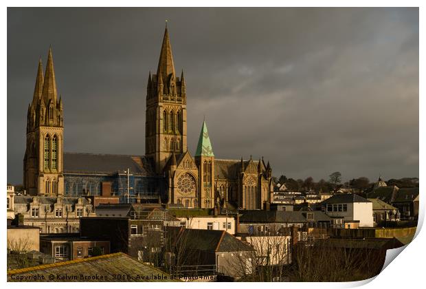 Truro Cathedral Print by Kalvin Brookes
