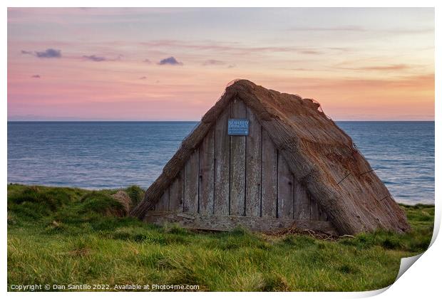 Seaweed Drying Hut, Freshwater West, Pembrokeshire Print by Dan Santillo