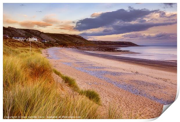 Horton from Port Eynon, Gower Print by Dan Santillo