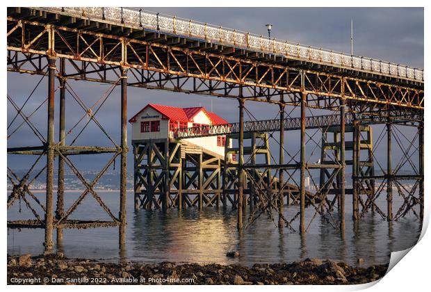 Mumbles Pier and Lifeboat Station Print by Dan Santillo