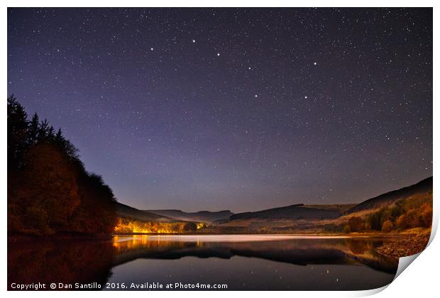 The Plough above the Brecon Beacons Print by Dan Santillo