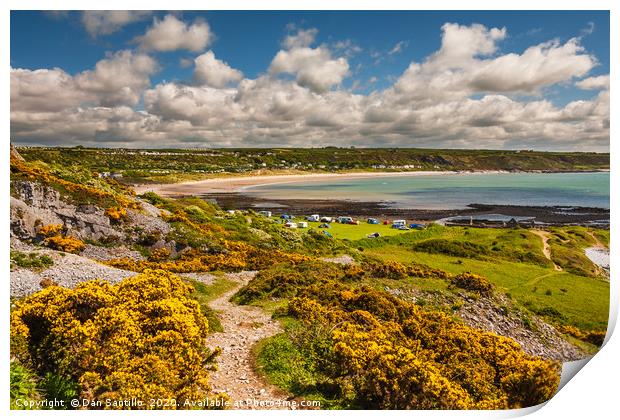 Port Eynon, Gower, Wales Print by Dan Santillo