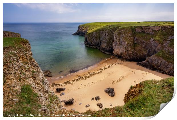 Box Bay, Pembrokeshire Print by Dan Santillo