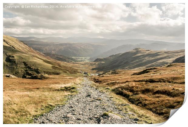 Honister Slate Quarry Print by Ian Richardson