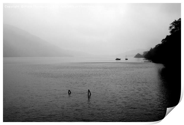 Peaceful Loch Lomond scene Print by Piers Thompson