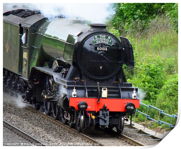 A3 Class 60103 Flying Scotsman Print by Piers Thompson