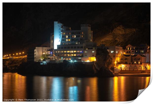 The Caleta Hotel in Gibraltar Print by Piers Thompson