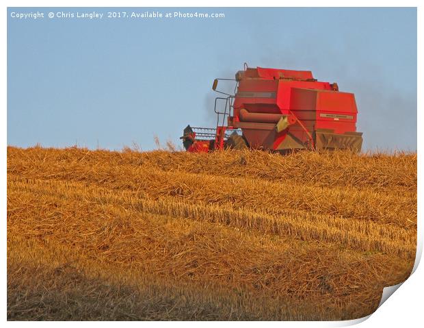 The Harvest Print by Chris Langley