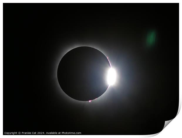 Total Solar Eclipse Print by Frankie Cat