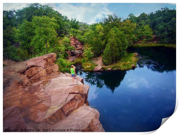 Elephant Rocks State Park Print by Frankie Cat