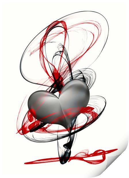embrace my heart Print by Dagmar Giers