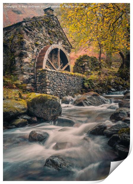 Borrowdale Mill Print by Paul Andrews