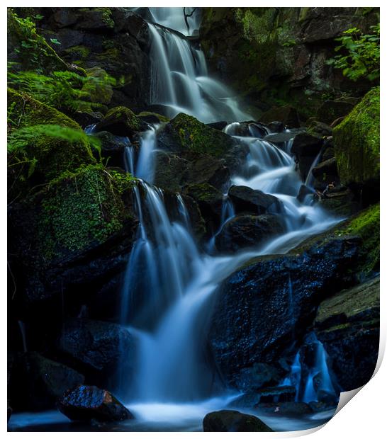 Lumsdale Falls Print by Paul Andrews