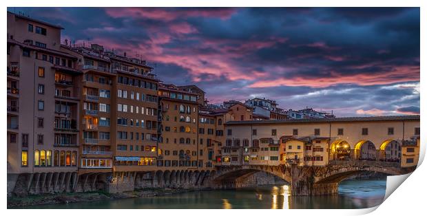 The Ponte Vecchio Print by Paul Andrews