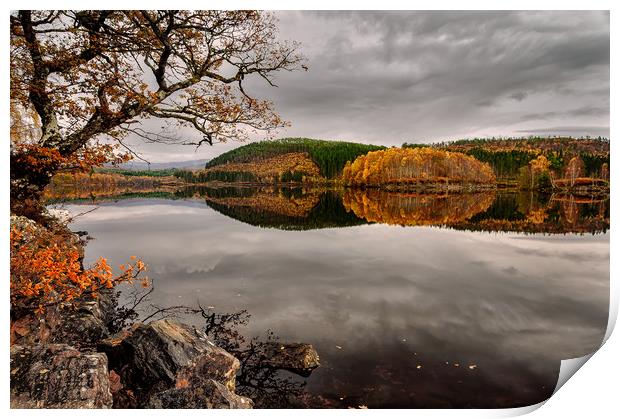 Loch Garry 'Reflections' Print by Paul Andrews