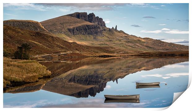 Loch Fada Reflections Print by Paul Andrews
