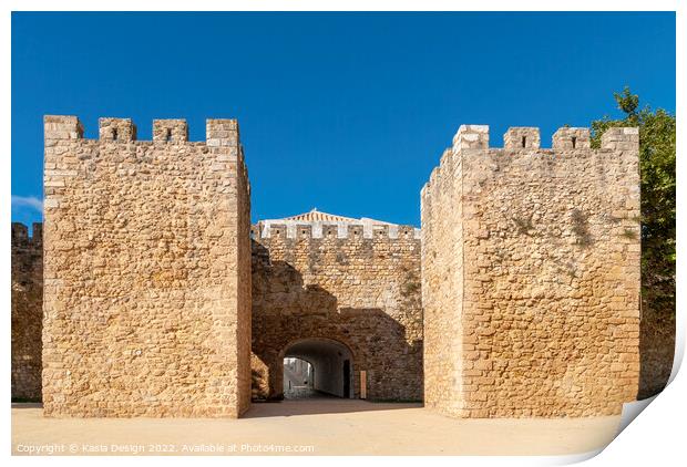 Saint Goncalo Gate, Lagos, Portugal Print by Kasia Design