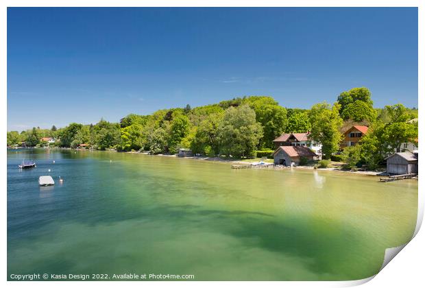 Lake Starnberg, Bavaria, Germany Print by Kasia Design