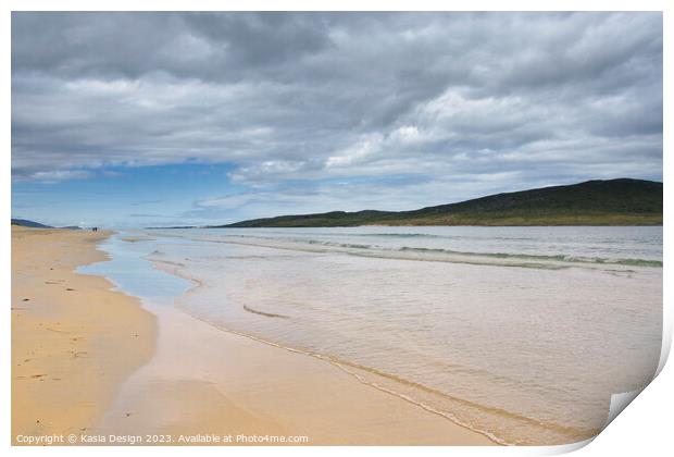 Stunning Sands on Rosamol Beach, Luskentyre Bay Print by Kasia Design