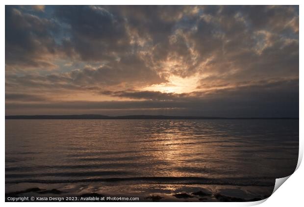 Loch Indaal Sunset, Islay Print by Kasia Design