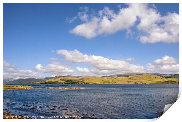 Glorious Day on Loch Fyne Print by Kasia Design