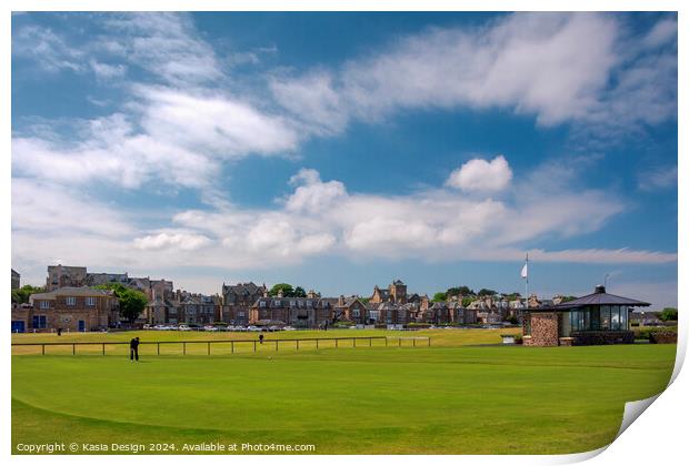 North Berwick Golf Club Print by Kasia Design