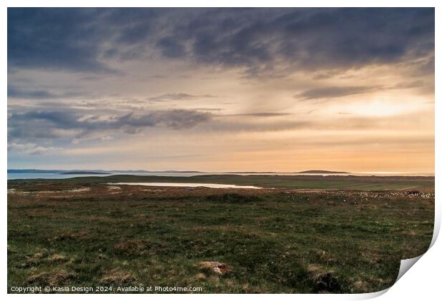 Berneray Golden Hour Print by Kasia Design