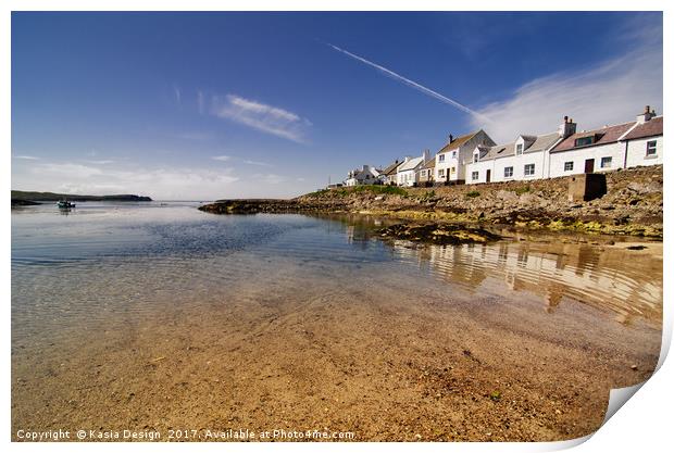 Tide Out in Portnahaven, Islay, Scotland Print by Kasia Design