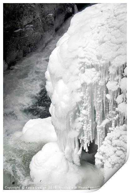 Frozen Gorge Print by Kasia Design