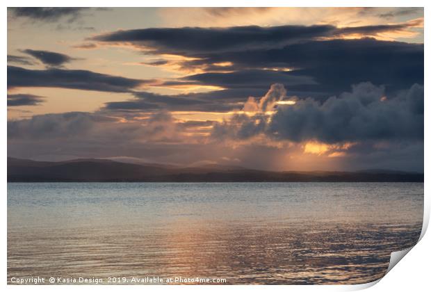 Loch Indaal Sunrise, Port Charlotte, Islay Print by Kasia Design