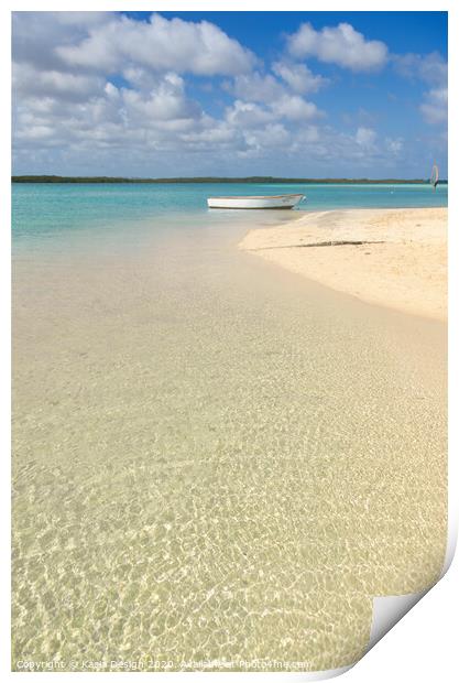 Caribbean Paradise, Bonaire Print by Kasia Design