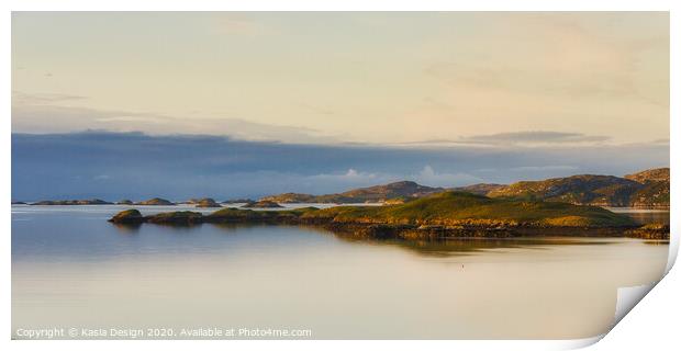 Tarbert Coastal Dawn, Isle of Harris, Scotland  Print by Kasia Design
