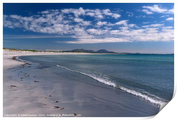 Beautiful Borve Beach, Benbecula Print by Kasia Design