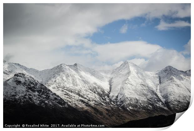 Five Sisters of Kintail Print by Rosalind White