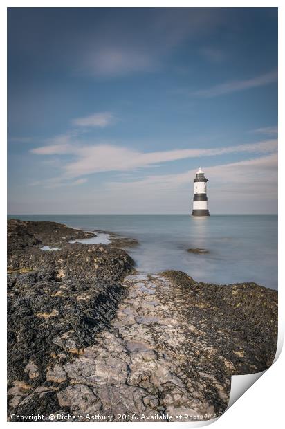 Lighthouse Print by Richard Astbury