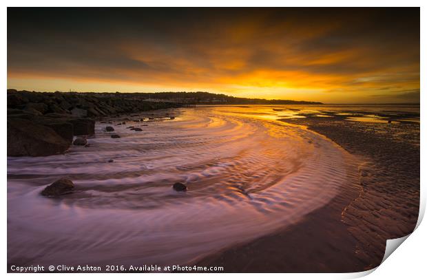 Sunrise over West Kirby  Print by Clive Ashton