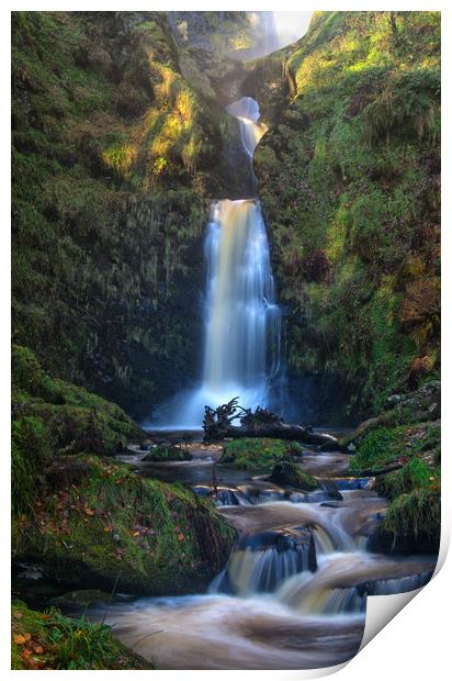 Enchanted Waterfall Print by Clive Ashton