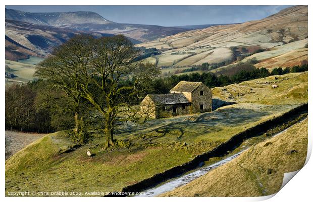 Bell Hagg Barn Print by Chris Drabble