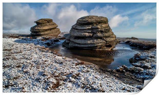 The Cakes of Bread in Winter Print by Chris Drabble