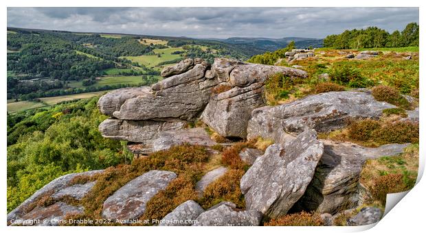 Froggatt Edge (5) Print by Chris Drabble