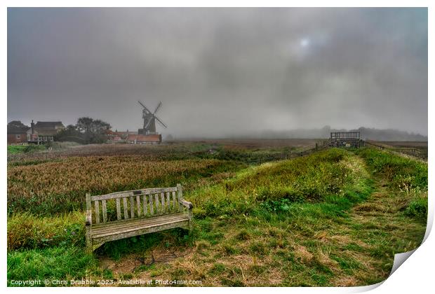Cley-next-the-Sea Windmill  Print by Chris Drabble
