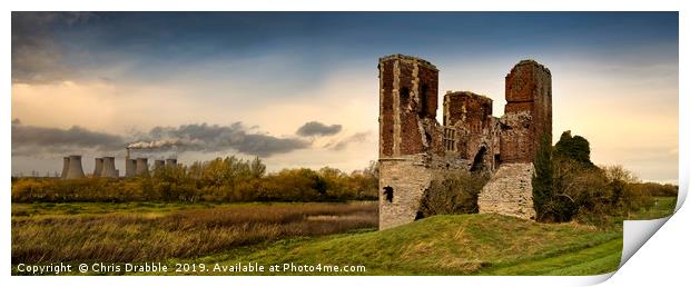 Torksey Castle, Lincolnshire, England Print by Chris Drabble