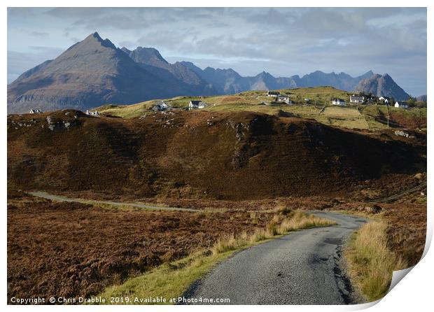The Road from Glasnakille  Print by Chris Drabble