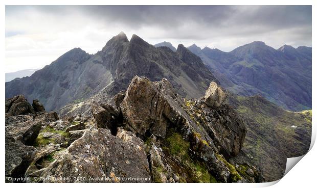 Approaching Sgurr Alasdair         Print by Chris Drabble